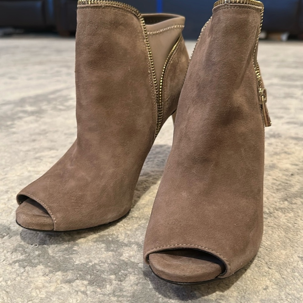 Ann Taylor peep toe booties, size 7.5 M